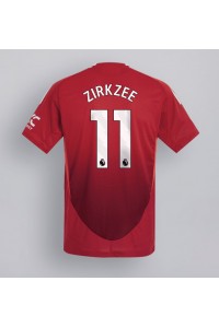 Manchester United Joshua Zirkzee #11 Fotballdrakt Hjemme Klær 2024-25 Korte ermer